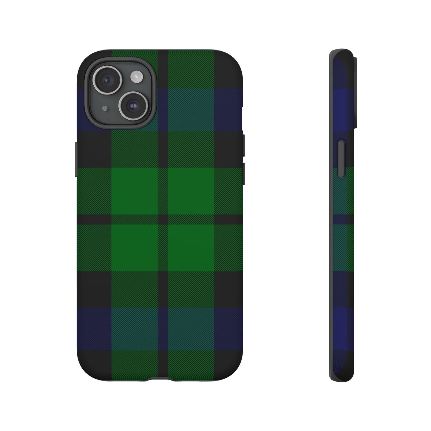 Black Watch Traditional Tartan iPhone Case | Luxury Protective Phone Cover