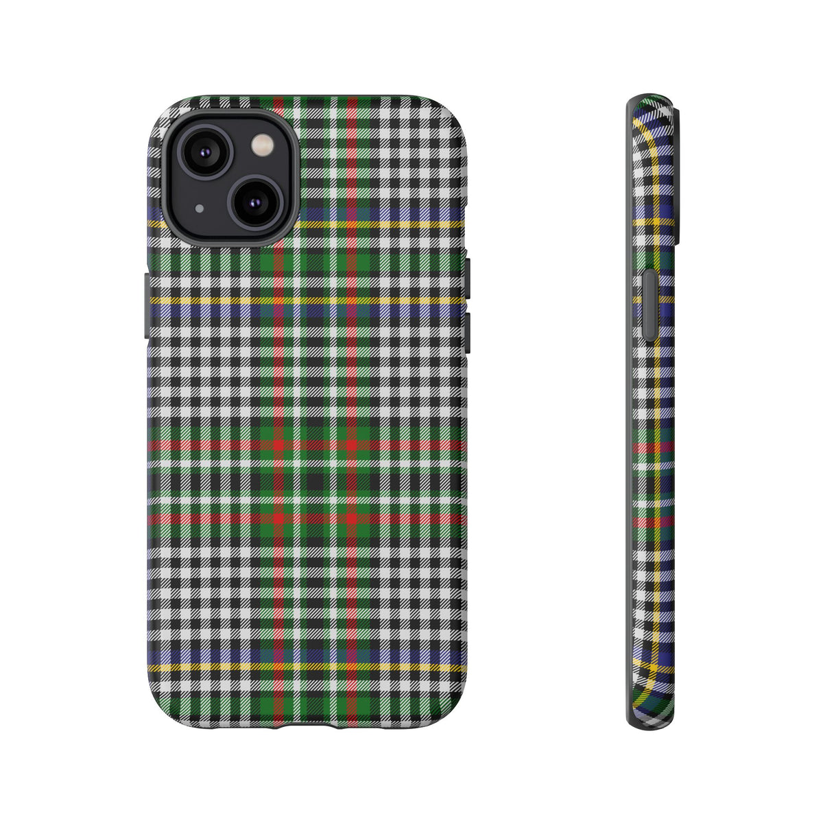 Abbotsford Check Estate Tartan iPhone Case | Dual-Layer Matt Protective Cover