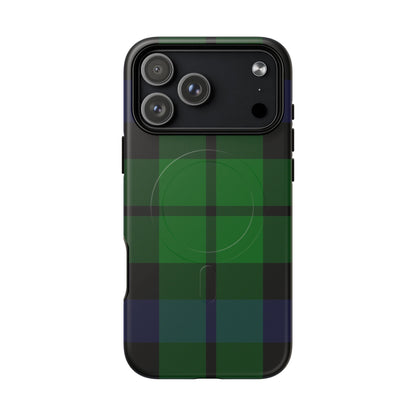 Black Watch Traditional Tartan MagSafe® iPhone Case | Luxury Magnetic Phone Cover