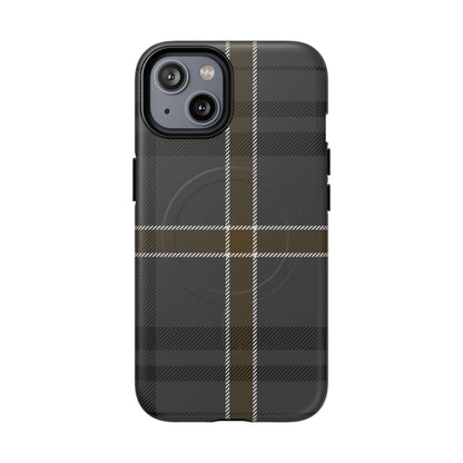 Bute Heather Weathered Tartan MagSafe® iPhone Case | Luxury Magnetic Phone Cover