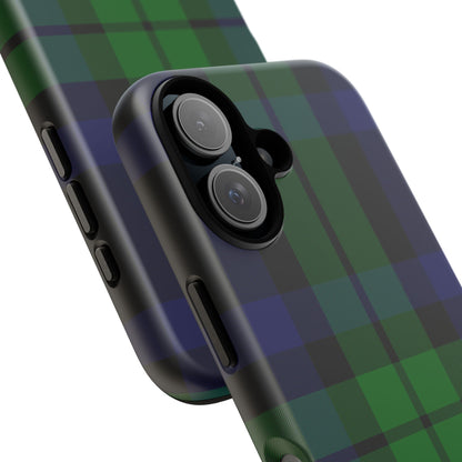 Black Watch Traditional Tartan iPhone Case | Dual-Layer Matt Protective Cover
