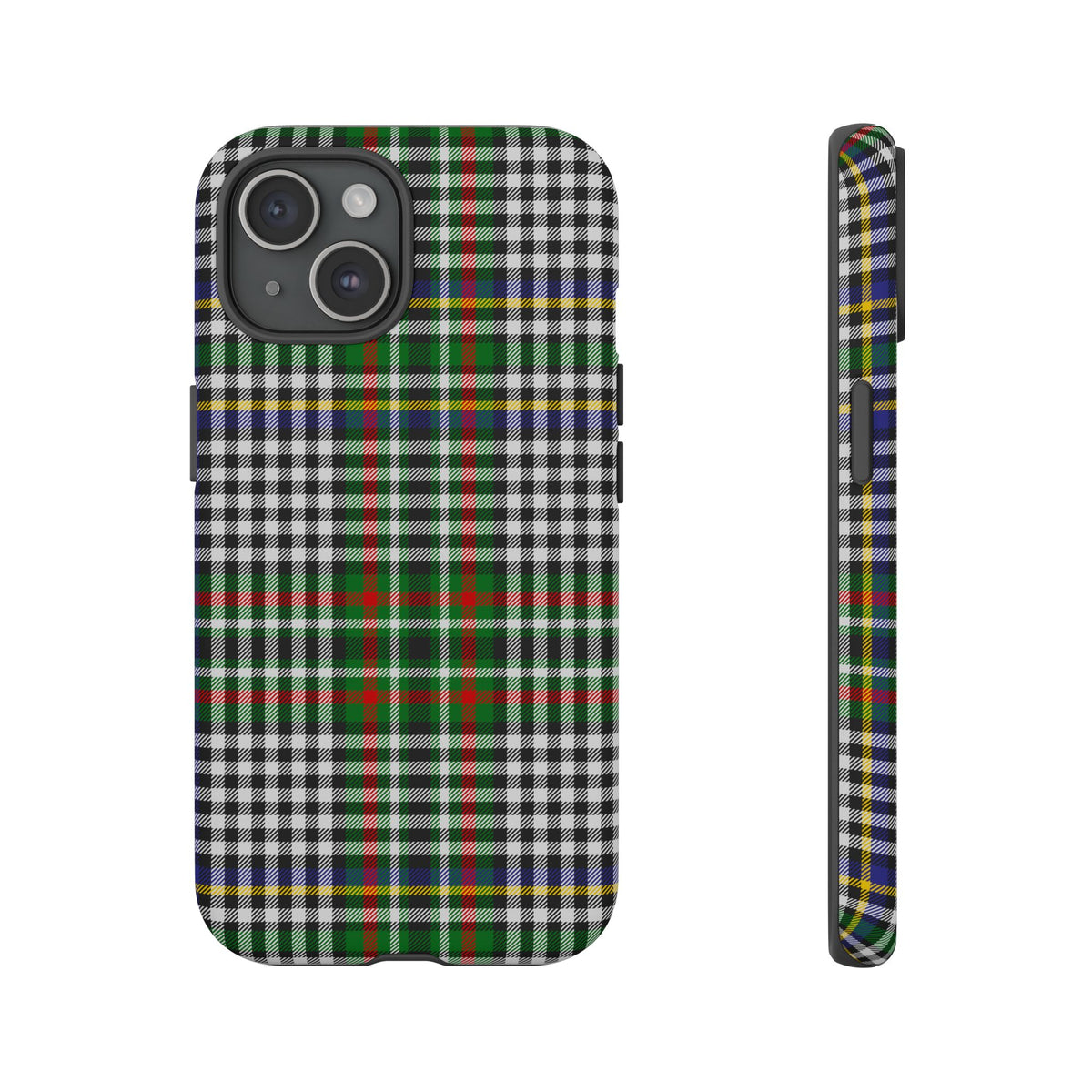 Abbotsford Check Estate Tartan iPhone Case | Dual-Layer Matt Protective Cover