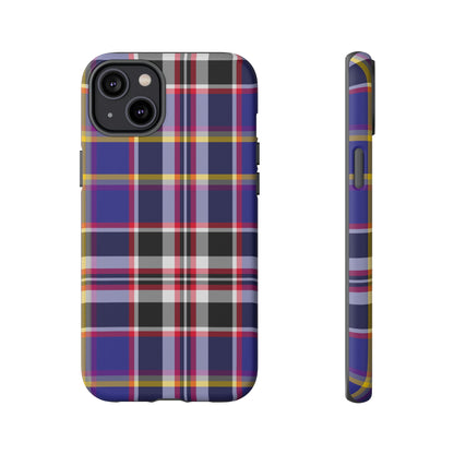 Queen Mary RMS Maritime Tartan iPhone Case | Dual-Layer Matt Protective Cover