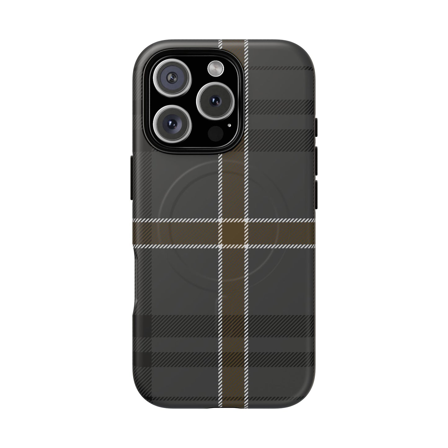 Bute Heather Weathered Tartan MagSafe® iPhone Case | Luxury Magnetic Phone Cover
