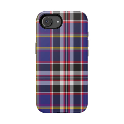 Queen Mary RMS Maritime Tartan iPhone Case | Dual-Layer Matt Protective Cover
