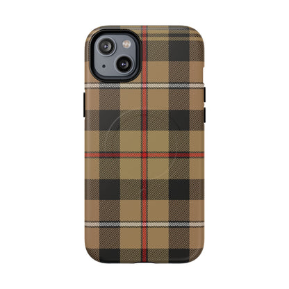MacKenzie Hunting (Brown) Traditional Tartan MagSafe® iPhone Case | Dual-Layer Magnetic Protective Cover