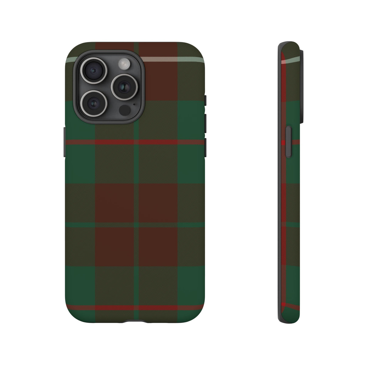 MacKinnon Hunting Traditional Tartan iPhone Case | Dual-Layer Matt Protective Cover