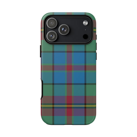 Orkney Island Heritage Tartan iPhone Case | Dual-Layer Matt Protective Cover