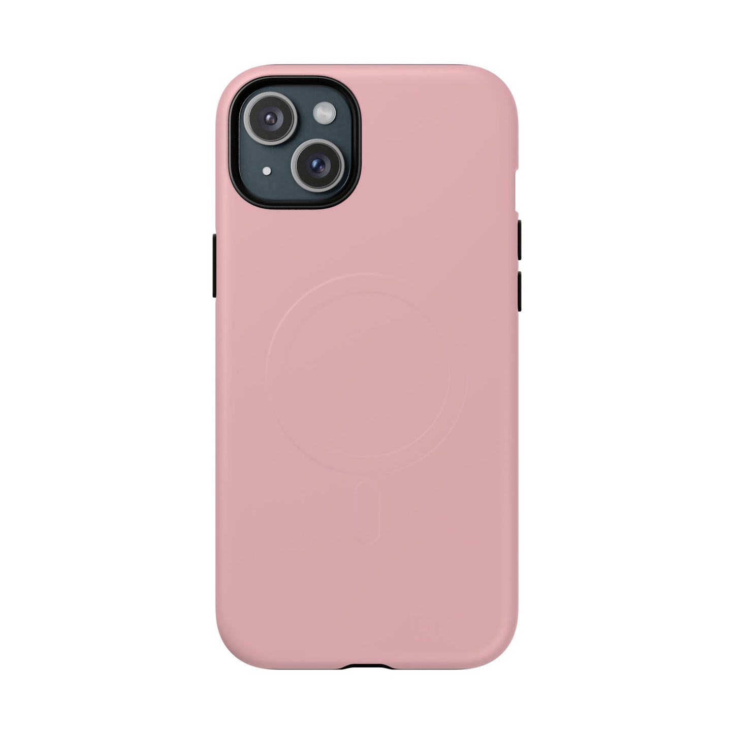 Blush Pink Minimalist Heritage Check MagSafe® iPhone Case | Luxury Magnetic Phone Cover